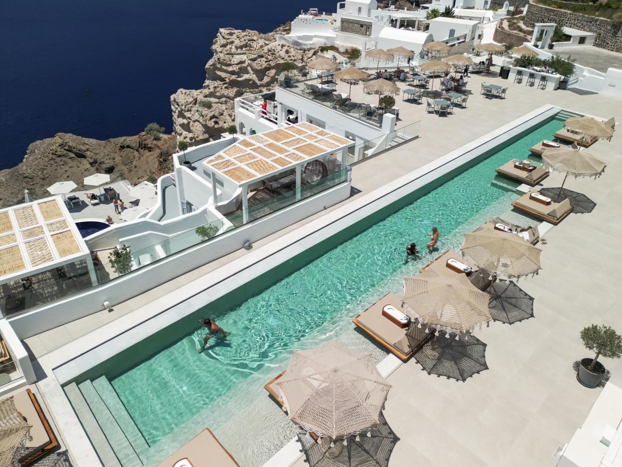Apeiron Blue Santorini - Sustainable Adults Only 14 Plus Fira  Exterior foto
