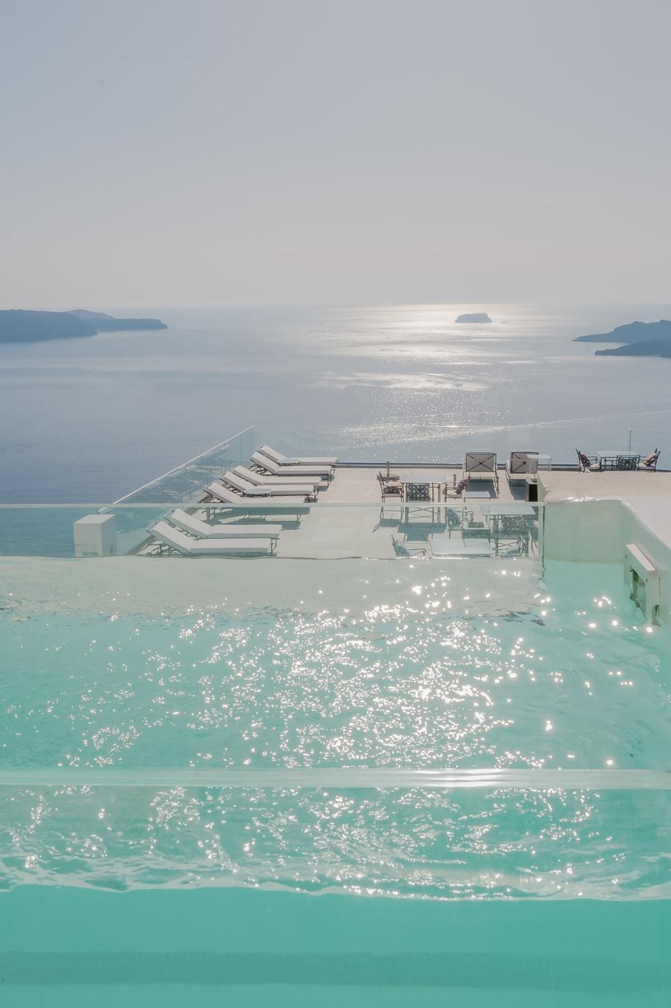 Apeiron Blue Santorini - Sustainable Adults Only 14 Plus Fira  Zimmer foto
